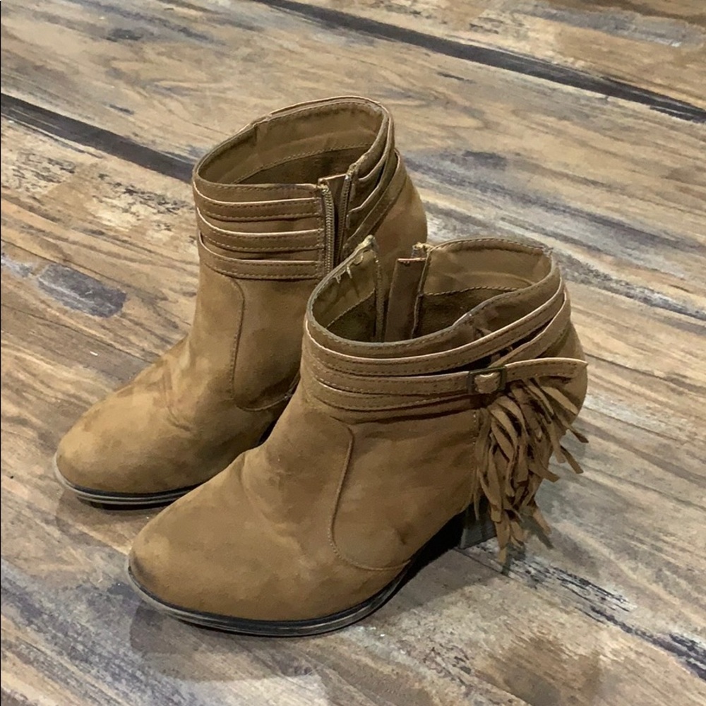 Women’s size 8.5 cognac boutique booties